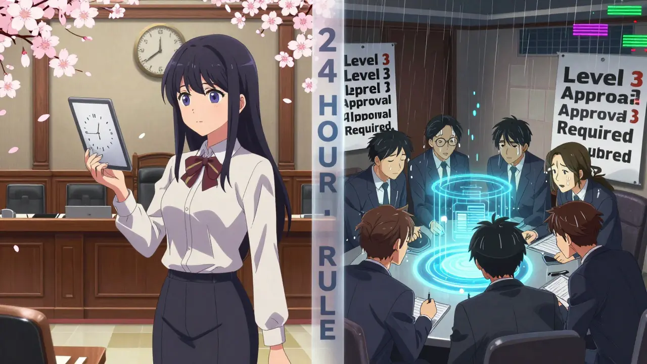 A split scene contrasting the fast, simple Senate amendment process with the complex, tense House system.